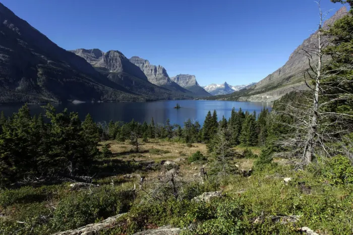 Framed Print : Saint Mary Lake, Glacier National Park, Montana, United States Framed Print : Saint Mary Lake, Glacier National Park, Montana, United States