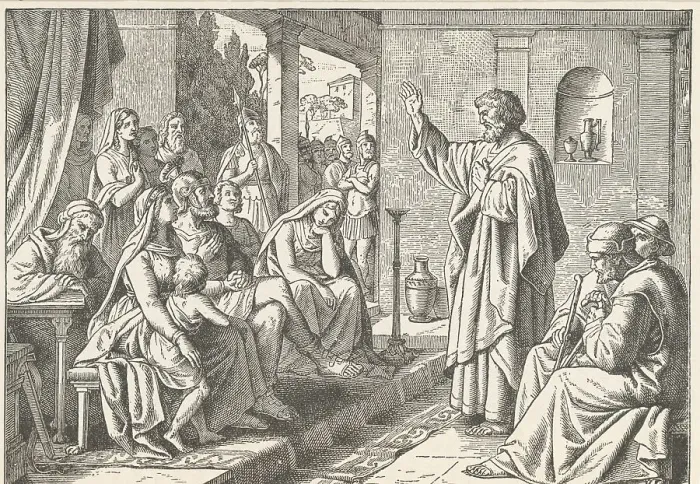 Framed Print : Saint Peter Blessing Cornelius and Family Members Framed Print : Saint Peter Blessing Cornelius and Family Members