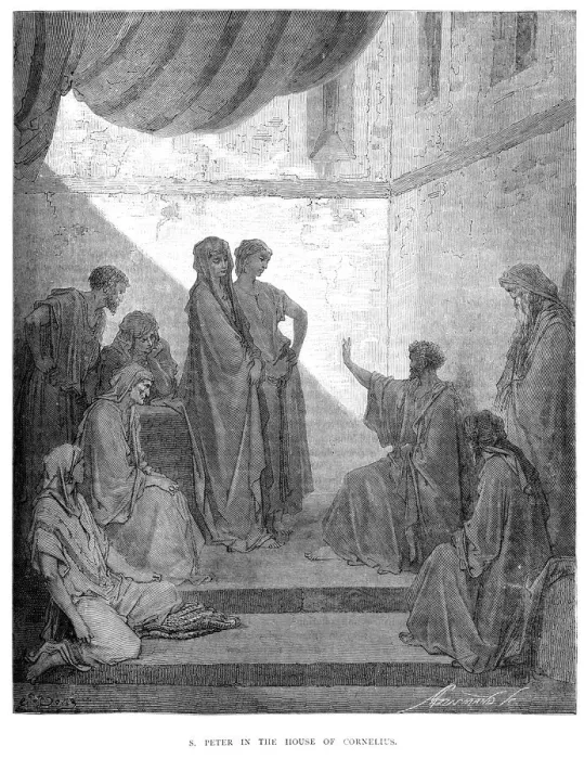 Framed Print : Saint Peter in the House of Cornelius Framed Print : Saint Peter in the House of Cornelius