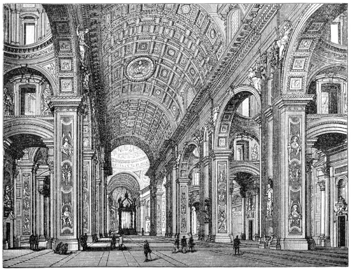 Framed Print : Saint Peters Basilica interior, Rome, Italy Framed Print : Saint Peters Basilica interior, Rome, Italy