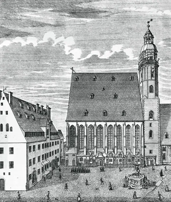 Framed Print : Saint Thomas Church in Leipzig
