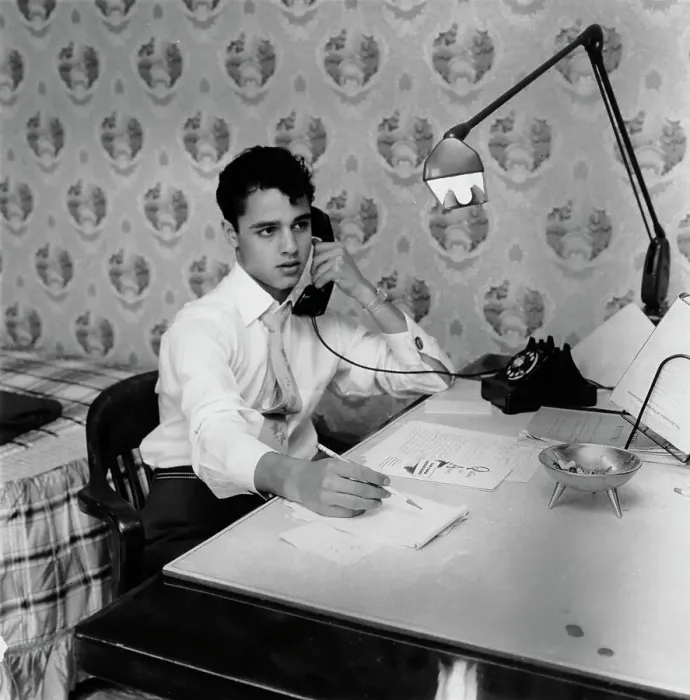 Framed Print : Sal Mineo. American actor Sal Mineo (1939 - 1976) writing at his desk, 1956 Framed Print : Sal Mineo. American actor Sal Mineo (1939 - 1976) writing at his desk, 1956