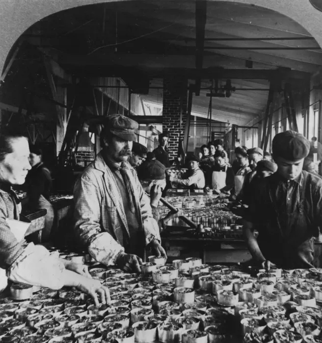 Framed Print : Salmon Canning In Oregon Framed Print : Salmon Canning In Oregon