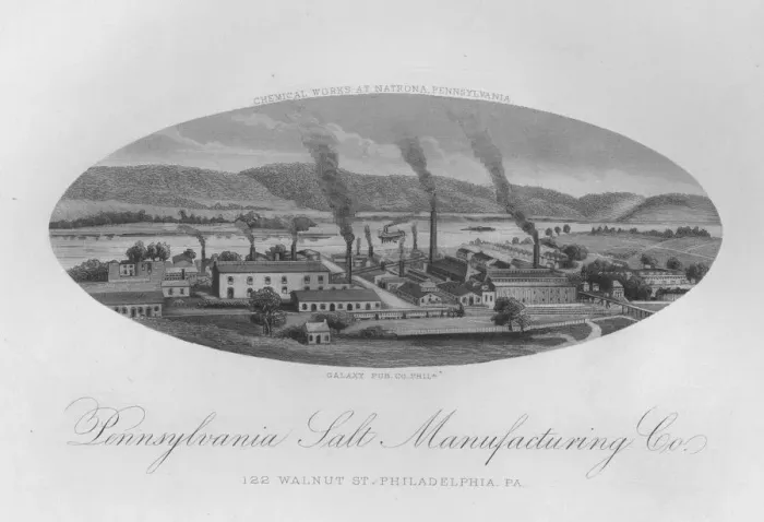 Framed Print : Salt Factory