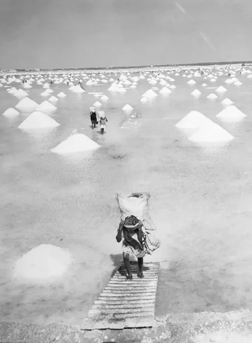 Framed Print : Salt Harvesting in Manaure Framed Print : Salt Harvesting in Manaure