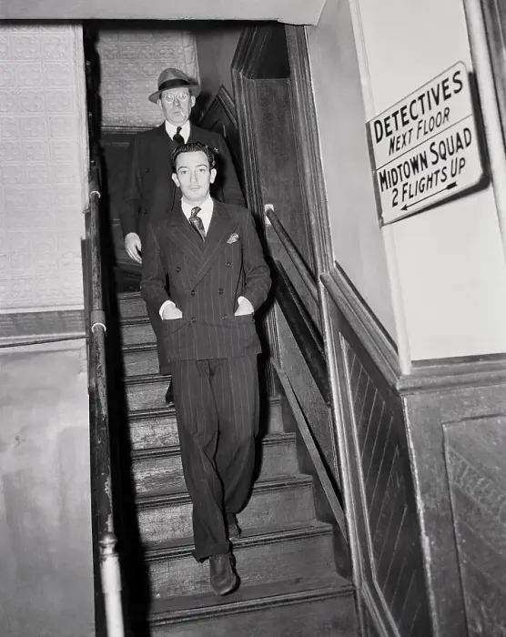 Framed Print : Salvador Dali Leaving Police Station Framed Print : Salvador Dali Leaving Police Station