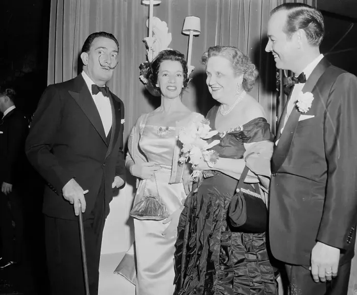 Framed Print : Salvador Dali with Lily Pons and Perle Mesta Framed Print : Salvador Dali with Lily Pons and Perle Mesta