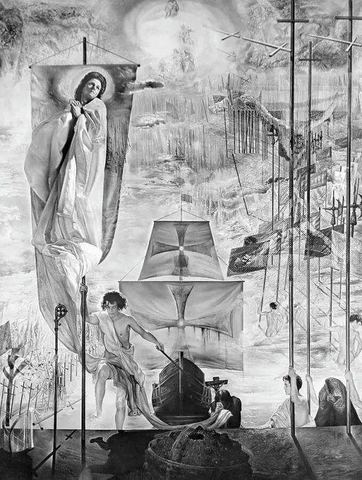 Framed Print : Salvador Dali's Christopher Columbus Discovers America Framed Print : Salvador Dali's Christopher Columbus Discovers America