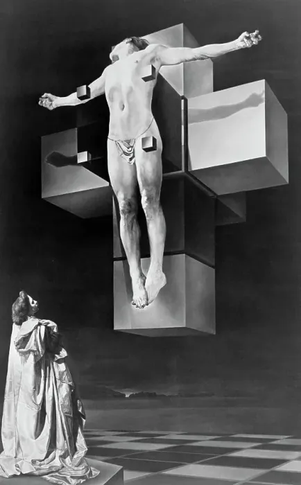 Framed Print : Salvador Dali's The Crucifixion Framed Print : Salvador Dali's The Crucifixion