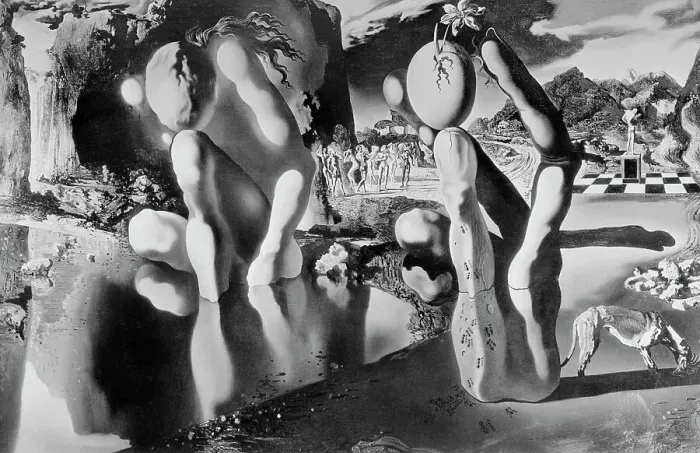 Framed Print : Salvador Dali's Metamorphosis of Narcissus Framed Print : Salvador Dali's Metamorphosis of Narcissus