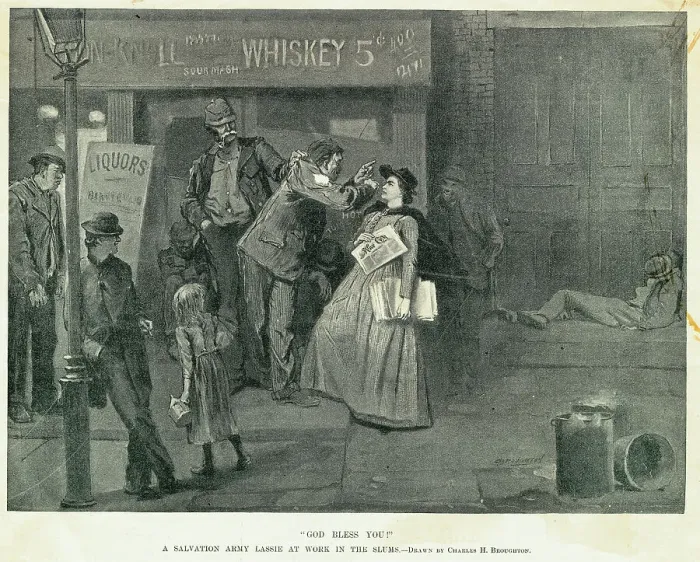 Framed Print : Salvation Army Lassie Working in Slums Framed Print : Salvation Army Lassie Working in Slums