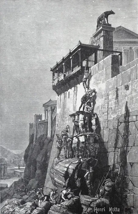 Framed Print : The Salvation of the Capital in Rome by the Holy Geese, Italy, Historical, digitally restored reproduction of an original 19th century original Framed Print : The Salvation of the Capital in Rome by the Holy Geese, Italy, Historical, digitally restored reproduction of an original 19th century original