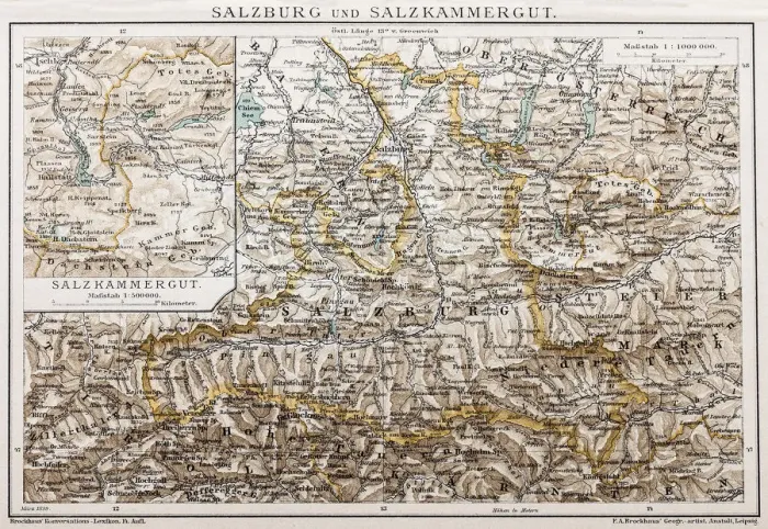Framed Print : Salzburg and Lake District Framed Print : Salzburg and Lake District