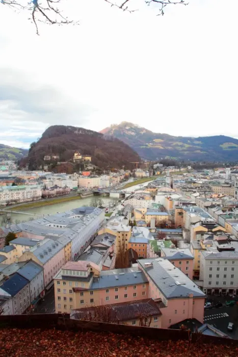 Framed Print : Salzburg rooftops and mountain range Framed Print : Salzburg rooftops and mountain range