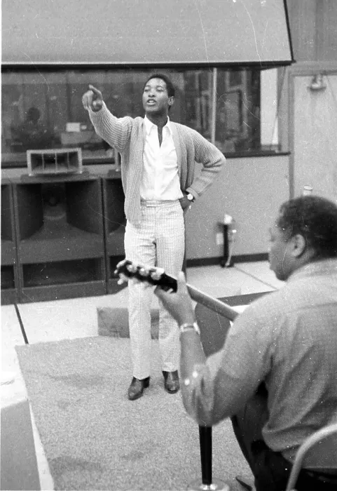 Framed Print : Sam Cooke With Cliff White Framed Print : Sam Cooke With Cliff White