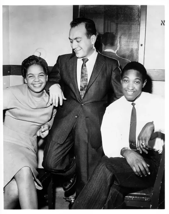 Framed Print : Sam Cooke With Zola Taylor And Alan Freed Framed Print : Sam Cooke With Zola Taylor And Alan Freed