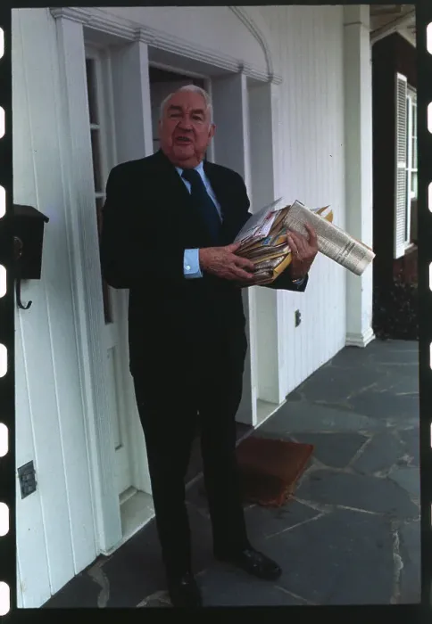Framed Print : Sam Ervin Carrying a Stack of Mail Framed Print : Sam Ervin Carrying a Stack of Mail