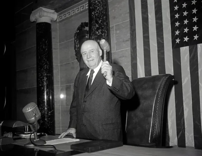 Framed Print : Sam Rayburn Leading House's Order
