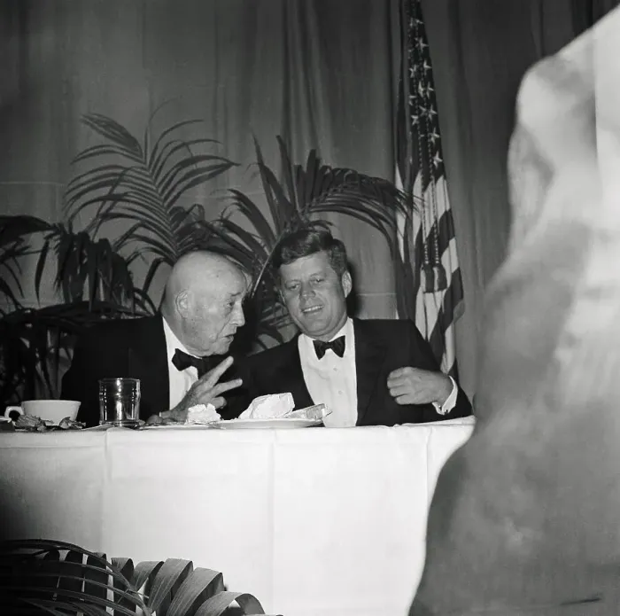 Framed Print : Sam Rayburn and President Kennedy at Birthday Dinner Framed Print : Sam Rayburn and President Kennedy at Birthday Dinner