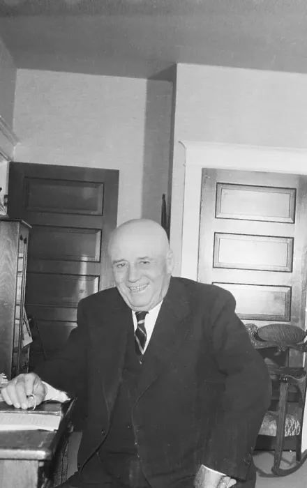 Framed Print : Sam Rayburn Sitting on Desk in Office Framed Print : Sam Rayburn Sitting on Desk in Office