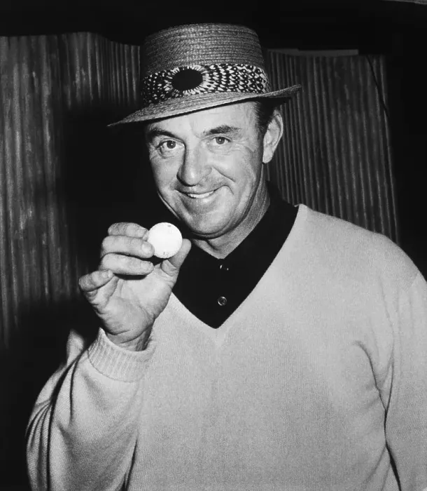 Framed Print : Sam Snead Displaying Golf Ball Framed Print : Sam Snead Displaying Golf Ball