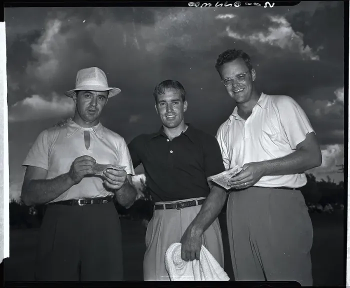 Framed Print : Sam Snead, Frank Stranahan, and Skip Alexander Framed Print : Sam Snead, Frank Stranahan, and Skip Alexander