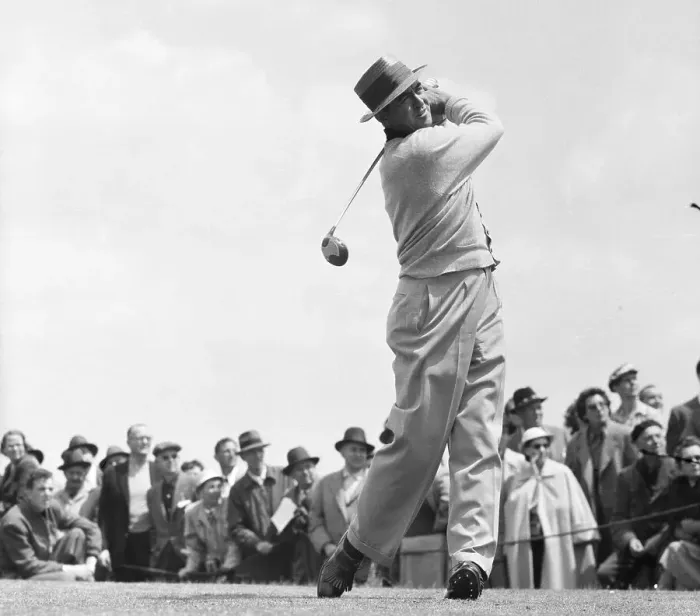 Framed Print : Sam Snead Playing at Goodall Golf Tourney
