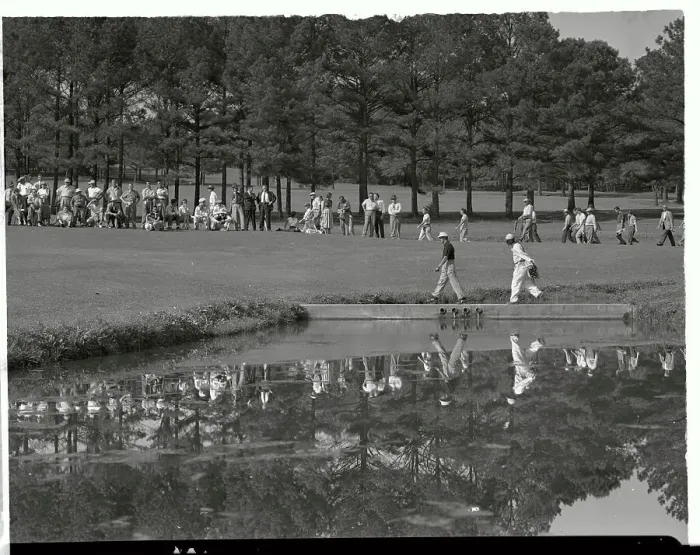 Framed Print : Sam Snead Reflected in Golf Course Pond Framed Print : Sam Snead Reflected in Golf Course Pond