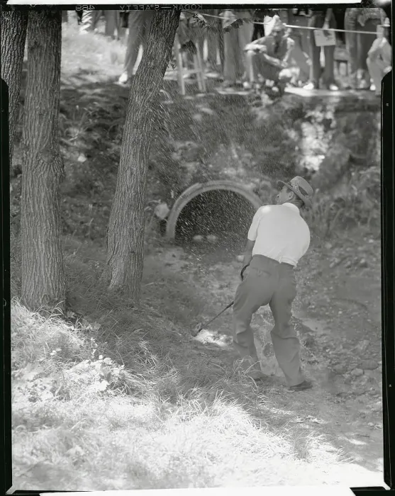 Framed Print : Sam Snead Swinging Out of Water Framed Print : Sam Snead Swinging Out of Water