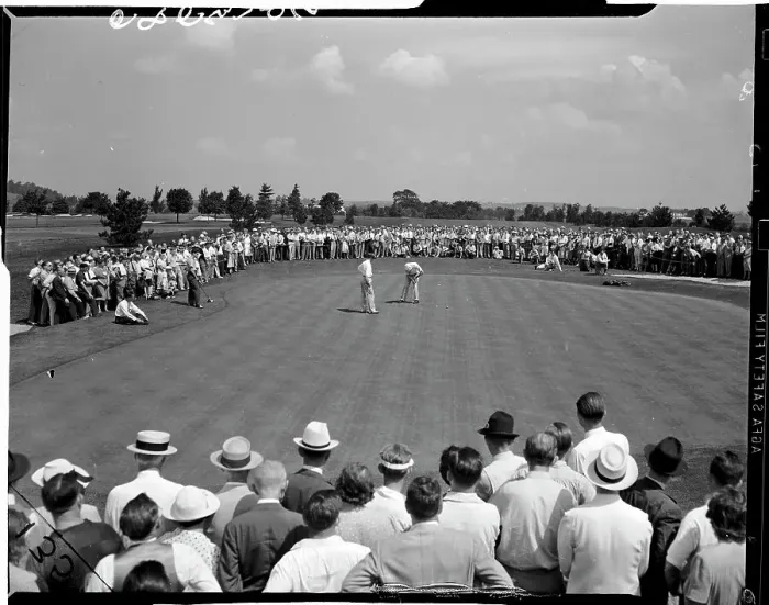 Framed Print : Sam Snead Watching Byron Nelson Putt Framed Print : Sam Snead Watching Byron Nelson Putt