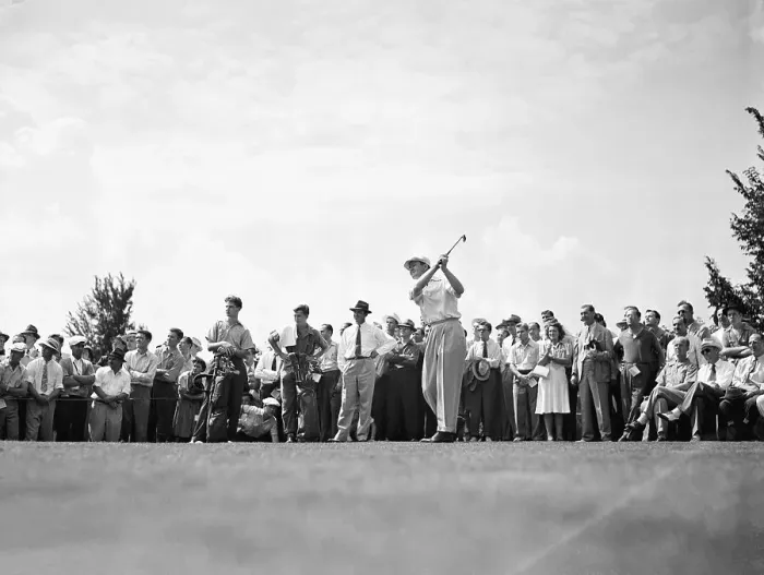 Framed Print : Sam Snead Watching Byron Nelson Tee Off Framed Print : Sam Snead Watching Byron Nelson Tee Off