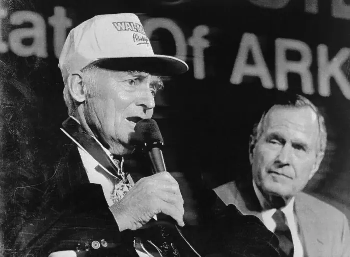 Framed Print : Sam Walton Receiving Award Framed Print : Sam Walton Receiving Award