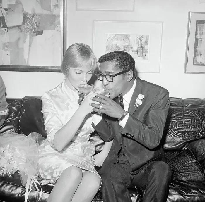 Framed Print : Sammy Davis Jr. Toasting with His Wife