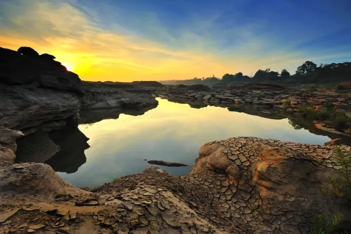 Framed Print : Samphanbok Rocks, Ubon Rachathani, Thailand Framed Print : Samphanbok Rocks, Ubon Rachathani, Thailand