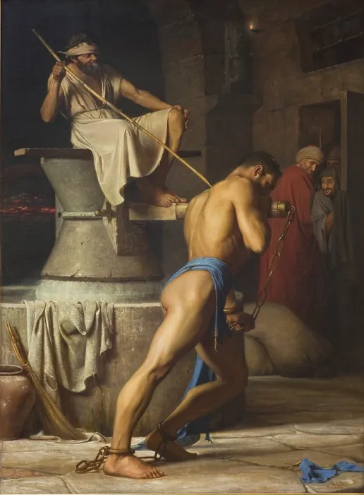 Framed Print : Samson And The Philistines Framed Print : Samson And The Philistines