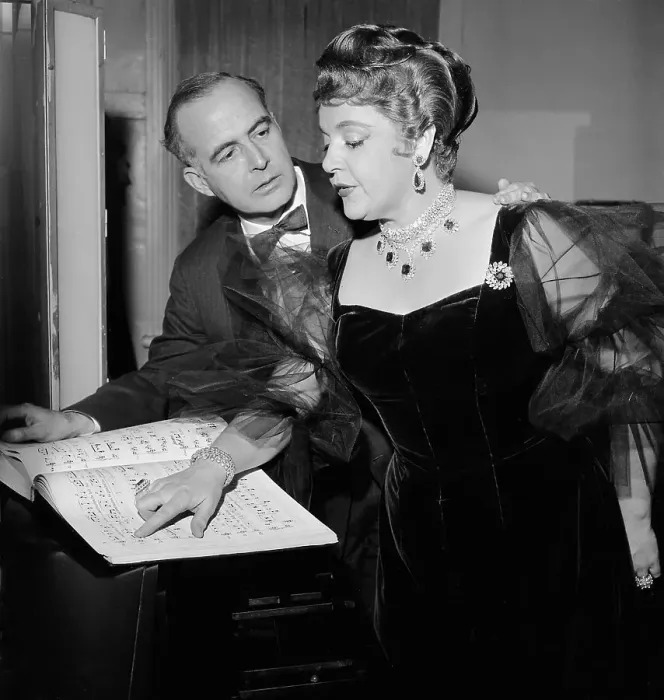 Framed Print : Samuel Barber With Eleanor Steber Framed Print : Samuel Barber With Eleanor Steber