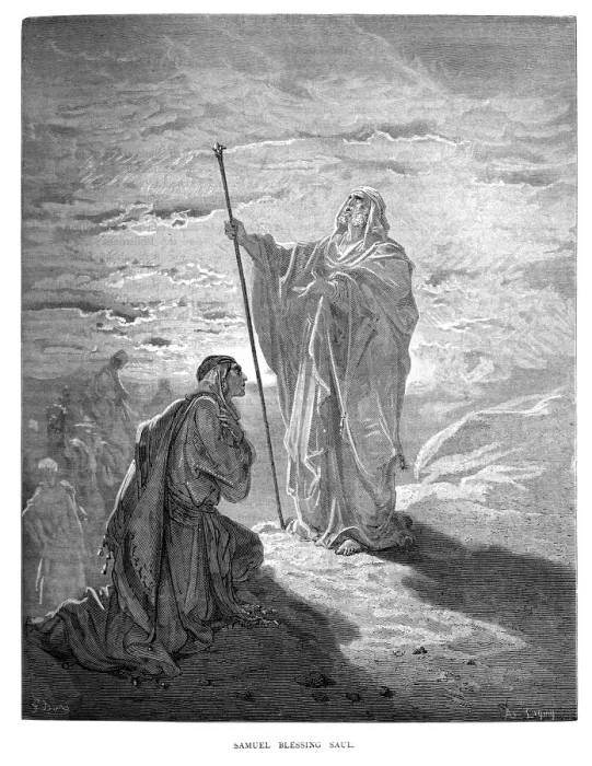 Framed Print : Samuel Blessing Saul Framed Print : Samuel Blessing Saul