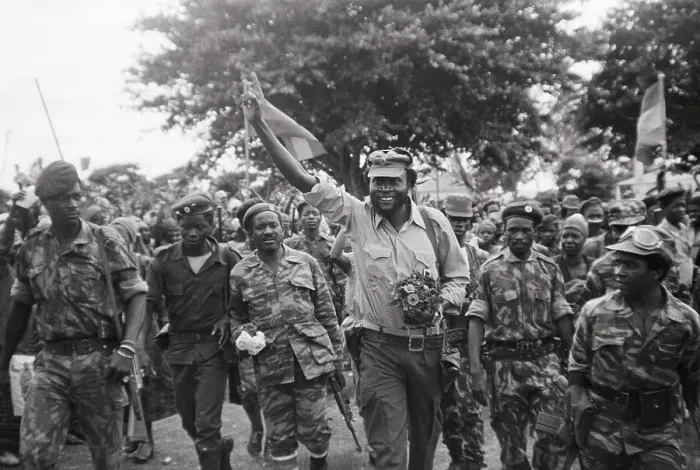 Framed Print : Samuel Chiwale W / Unita Troops Framed Print : Samuel Chiwale W / Unita Troops