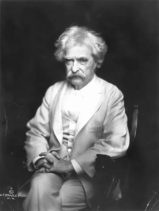 Framed Print : Samuel Clemens Seated Framed Print : Samuel Clemens Seated