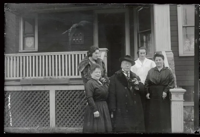 Framed Print : Samuel Gompers Posing with Family Members Framed Print : Samuel Gompers Posing with Family Members