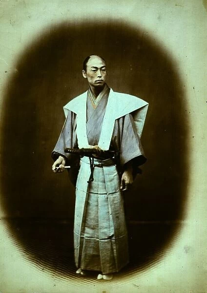 Samurai. A Japanese samurai in traditional dress. (Photo by Felice Beato / Getty Images)