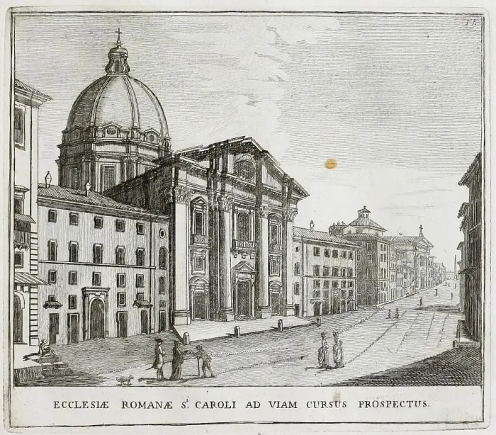 Framed Print : San Carlo alle Quattro Fontane, Saint Charles at the Four Fountains, was a church on the apex of the Quirinal in Rome, historic Rome, Italy, digital reproduction of an original 17th century artwork, original date not known Framed Print : San Carlo alle Quattro Fontane, Saint Charles at the Four Fountains, was a church on the apex of the Quirinal in Rome, historic Rome, Italy, digital reproduction of an original 17th century artwork, original date not known