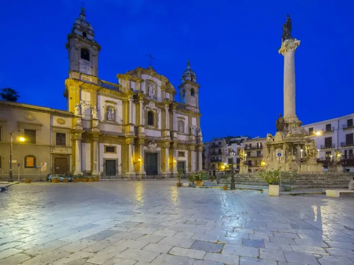 Framed Print : San Domenico church in Piazza San Domenico, historic centre, Palermo, Sicily, Italy Framed Print : San Domenico church in Piazza San Domenico, historic centre, Palermo, Sicily, Italy