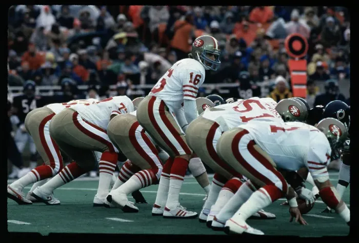 Framed Print : San Francisco 49ers on Line of Scrimmage