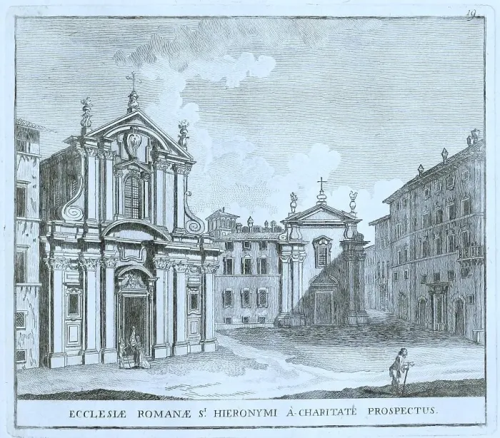 Framed Print : San Girolamo dei Croati degli Schiavoni, is a Roman Catholic title church and church of the Pontifical Croatian College of St. Jerome in Rome and National Church of the Croats in Rome, historic Rome, Italy Framed Print : San Girolamo dei Croati degli Schiavoni, is a Roman Catholic title church and church of the Pontifical Croatian College of St. Jerome in Rome and National Church of the Croats in Rome, historic Rome, Italy