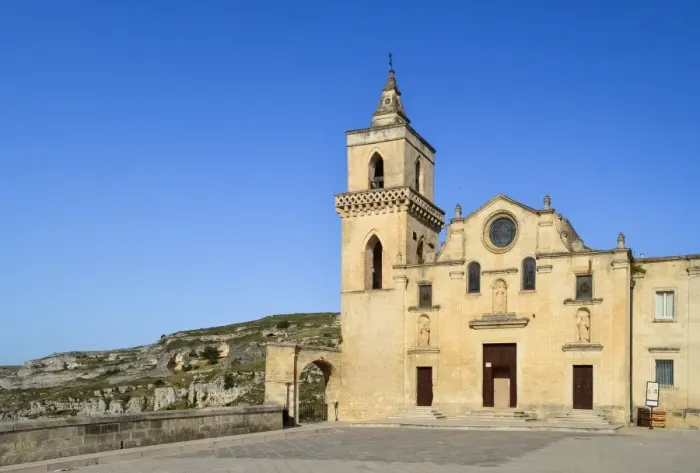 Framed Print : San Pietro Caveoso church facade, Matera, Italy Framed Print : San Pietro Caveoso church facade, Matera, Italy