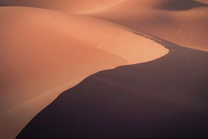 Framed Print : Sand Dune with shadow, Morocco, Africa Framed Print : Sand Dune with shadow, Morocco, Africa