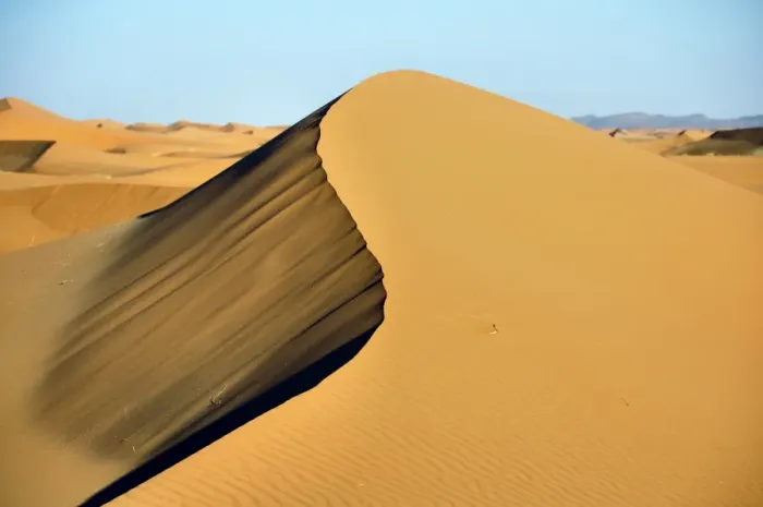 Framed Print : Sand dunes, Erg Chebbi, Morocco, Africa