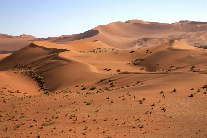 Framed Print : Sand dunes, Sossusvlei, Namib Desert, Namib Naukluft Park, Namibia