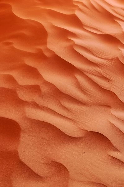Sand patterns on the surface of a dune, Tin Merzouga, Tadrart, Tassili nAjjer National Park, Algeria, Sahara, North Africa